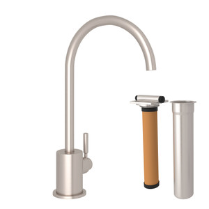 Lux C-Spout Filter Faucet - Brushed Stainless Steel with Metal Lever Handle | Model Number: RKIT7517SB - Product Knockout