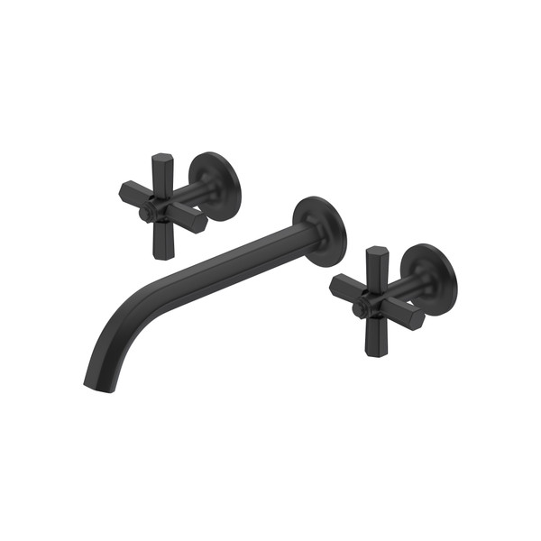 Modelle Wall Mount Bathroom Faucet Trim - Matte Black | Model Number: TMD08W3XMMB