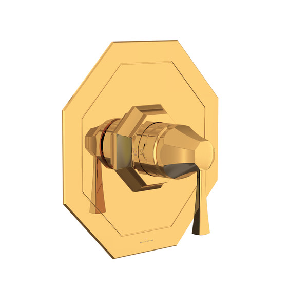 Deco 1/2" Pressure Balance Trim with Lever Handle - English Gold | Model Number: U.TDC51W1LS-EG