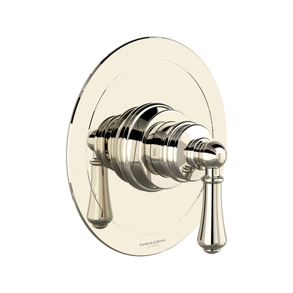 Georgian Era 1/2 Inch Pressure Balance Trim with Lever Handle - Polished Nickel | Model Number: U.TGA51W1LS-PN - Product Knockout
