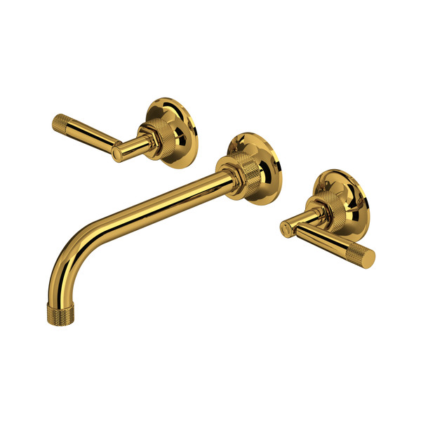 Graceline® Wall Mount Tub Filler Trim - Unlacquered Brass | Model Number: MB2037LMULBTO