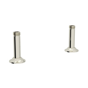 Georgian Era Straight Deck Unions for Bridge Faucet - Polished Nickel | Model Number: U.6794PN-2 - Product Knockout