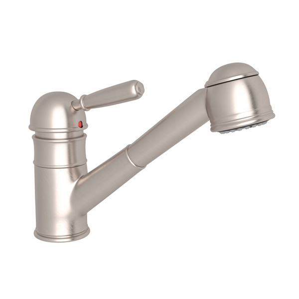 1983 Pullout Kitchen Faucet - Satin Nickel with Metal Lever Handle | Model Number: R77V3STN - Product Knockout