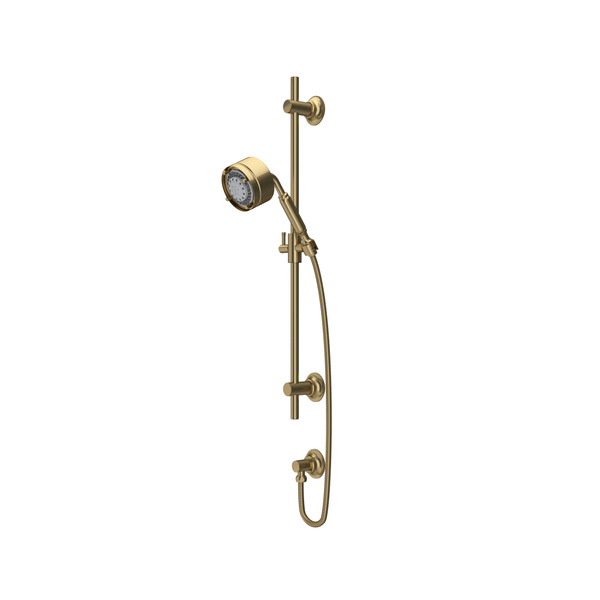 Handshower Set With 24" Slide Bar & 5-Function Handshower - Antique Gold | Model Number: MB2046AG
