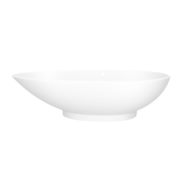 Napoli 74-3/4" X 33-1/4" Freestanding Soaking Bathtub with Right Hand Overflow Hole - Standard Matte White | Model Number: NAPM-N-RH-SM-OF | DISCONTINUED - Effective February 1, 2025 or until inventory depletion