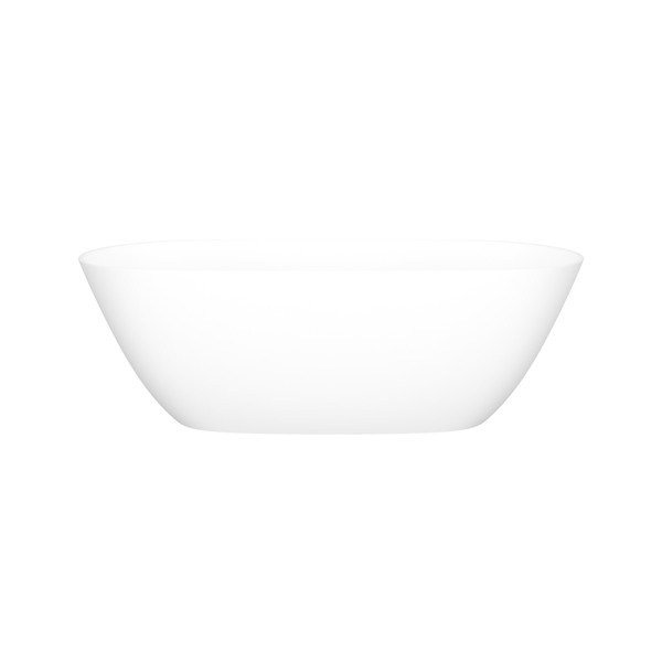 Lussari 65" x 29" Freestanding Soaking Bathtub - Standard Matte White | Model Number: LU2M-N-SM-NO - Product Knockout