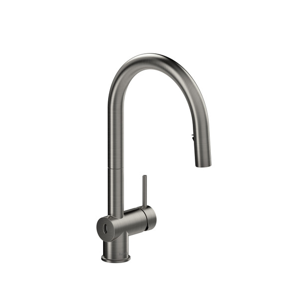 Azure Pull-Down Touchless Kitchen Faucet with C-Spout - Stainless Steel | Model Number: AZ211SS - Product Knockout