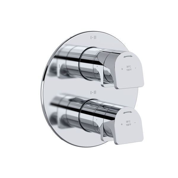 Ode 3/4 Inch Thermostatic & Pressure Balance Trim with 6 Functions (Shared) with Lever Handle - Chrome | Model Number: TOD46C - Product Knockout