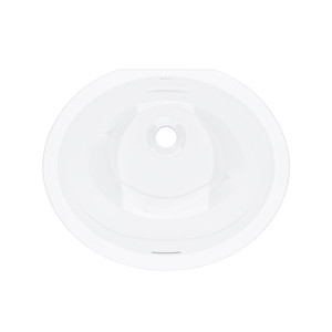 Eirene 19" x 16" Undermount Oval Bathroom Sink - White | Model Number: ERUB1916OVWH