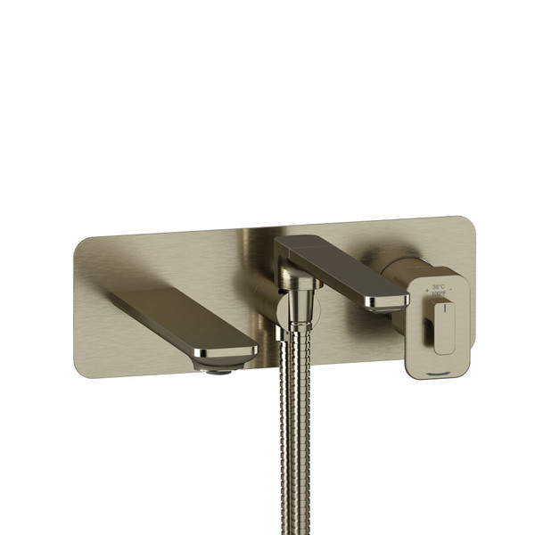 Equinox Wall Mount Tub Filler Trim - Brushed Nickel | Model Number: TEQ21BN