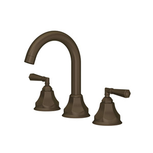 Palladian Widespread Bathroom Faucet With C-Spout - Tuscan Brass | Model Number: PN08D3LMTCB - Product Knockout