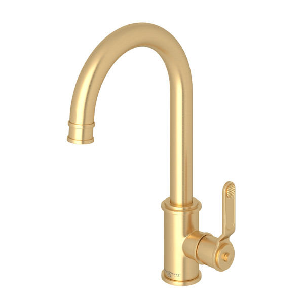 Armstrong Bar and Food Prep Faucet - Satin English Gold with Metal Lever Handle | Model Number: U.4513HT-SEG-2 - Product Knockout