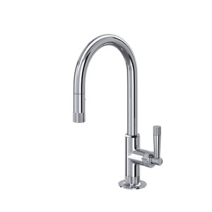 Graceline Pulldown Bar and Food Prep Faucet - Polished Chrome with Metal Lever Handle | Model Number: MB7930SLMAPC-2 - Product Knockout