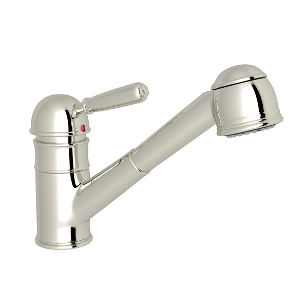 1983 Pullout Kitchen Faucet - Polished Nickel with Metal Lever Handle | Model Number: R77V3PN - Product Knockout
