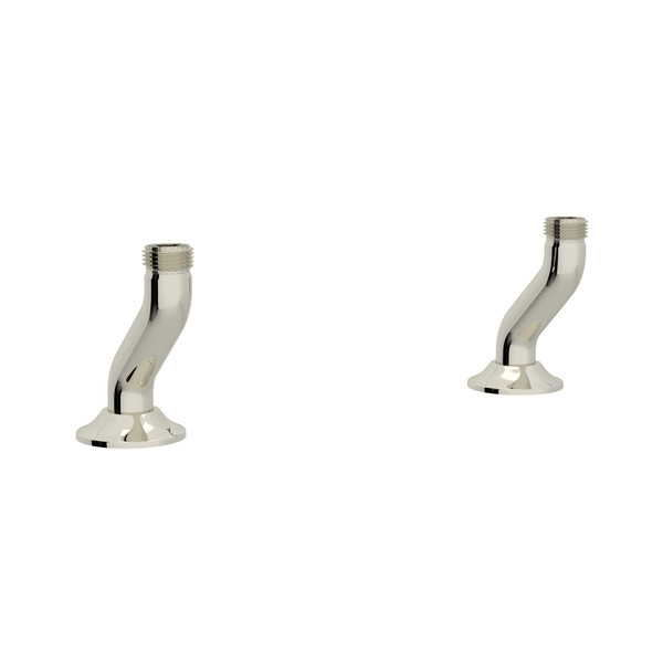 Georgian Era Deck Unions for Bridge Faucet - Polished Nickel | Model Number: U.6793PN-2 - Product Knockout