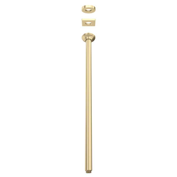 24 7/16" Traditional Ceiling Mount Shower Arm - Antique Gold | Model Number: 1505/24AG