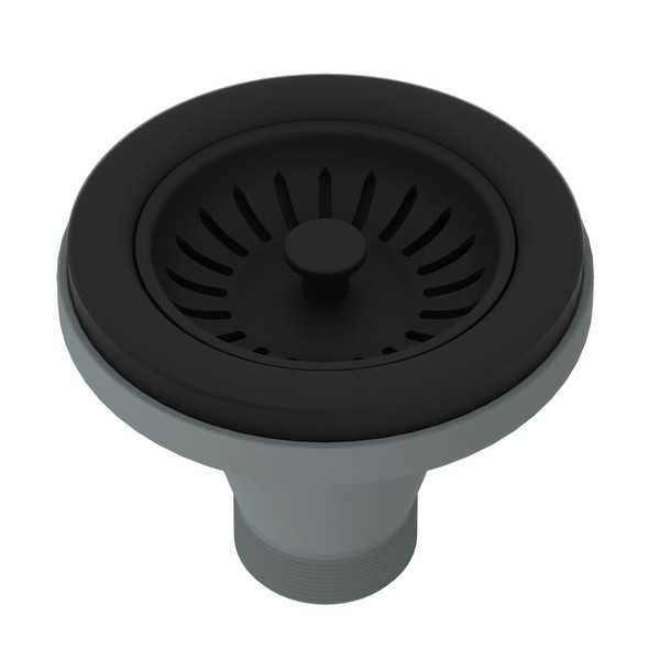 Manual Basket Strainer without Remote Pop-Up - Matte Black | Model Number: 735MB - Product Knockout