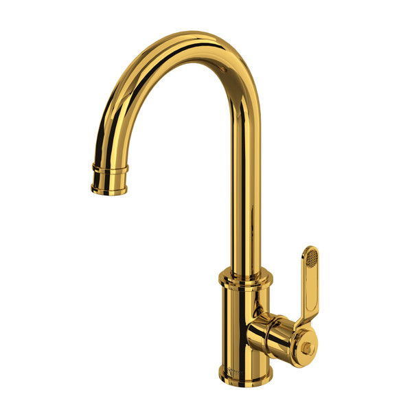 Armstrong Bar and Food Prep Faucet - Unlacquered Brass with Metal Lever Handle | Model Number: U.4513HT-ULB-2 - Product Knockout