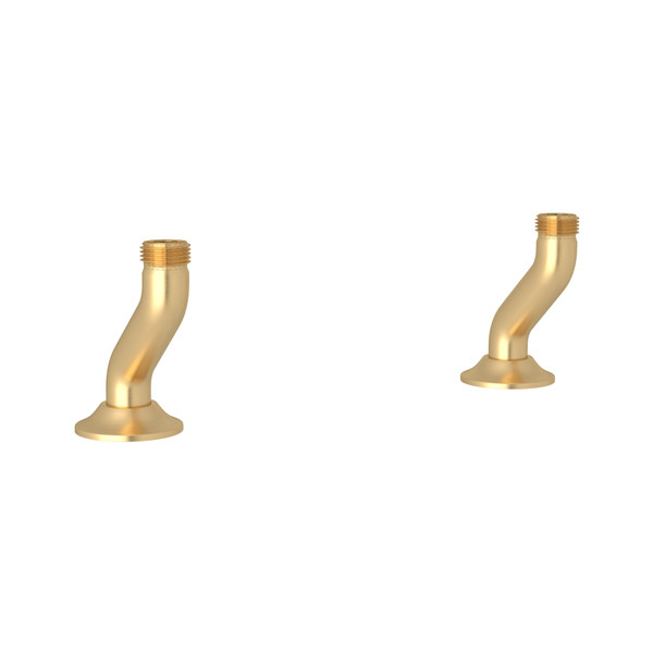 Georgian Era Deck Unions for Bridge Faucet - Satin English Gold | Model Number: U.6793SEG-2 - Product Knockout