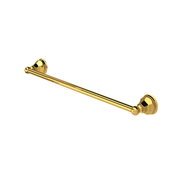Palladian Wall Mount 24" Single Towel Bar - Unlacquered Brass | Model Number: A6886/24ULB | DISCONTINUED - Effective February 1, 2025 or until inventory depletion