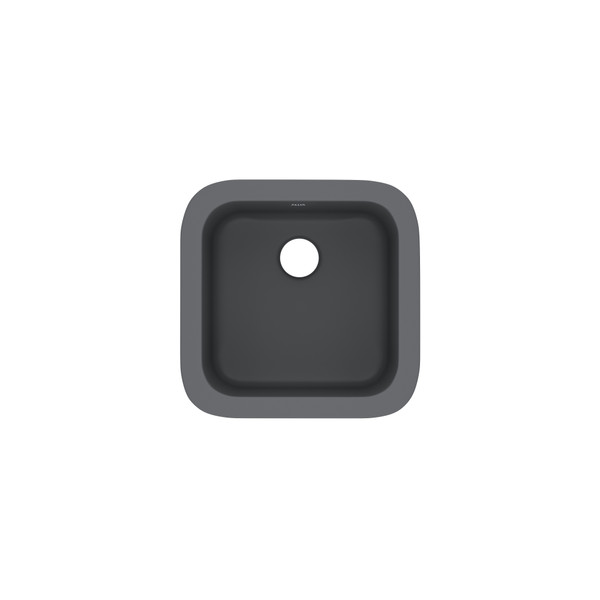 Allia 18" Fireclay Single Bowl Bar & Food Prep Kitchen Sink - Satin Grey | Model Number: 5927-04