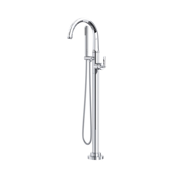 Modelle Single Hole Floor Mount Tub Filler Trim - Polished Chrome | Model Number: TMD06HF1LMAPC