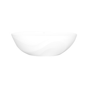 Seros 65" X 30" Freestanding Soaking Bathtub With Flat Rim - Standard Matte White | Model Number: SE3M-N-SM-NO