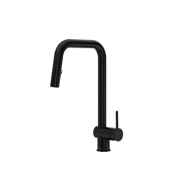 Azure Pull-Down Kitchen Faucet With U-Spout - Black | Model Number: AZSQ201BK