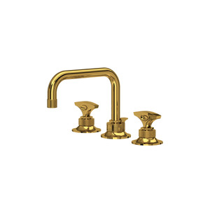 Graceline® Widespread Lavatory Faucet With U-Spout - Unlacquered Brass | Model Number: MB2009DMULB-2