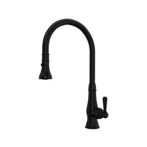 Patrizia Pulldown Faucet - Matte Black with Metal Lever Handle | Model Number: A3420LMMB-2 - Product Knockout