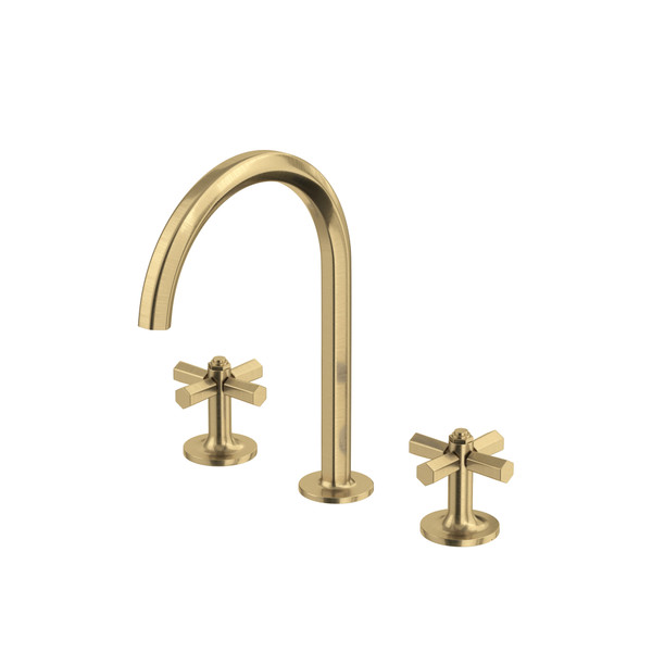 Modelle Widespread Bathroom Faucet With C-Spout - Antique Gold | Model Number: MD08D3XMAG
