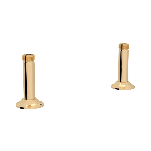 Georgian Era Straight Deck Unions for Bridge Faucet - English Gold | Model Number: U.6794EG-2 - Product Knockout