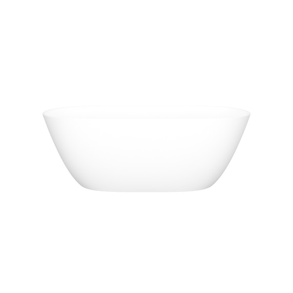 Lussari 60" x 28" Freestanding Soaking Bathtub - Standard Matte White | Model Number: LU1M-N-SM-NO - Product Knockout