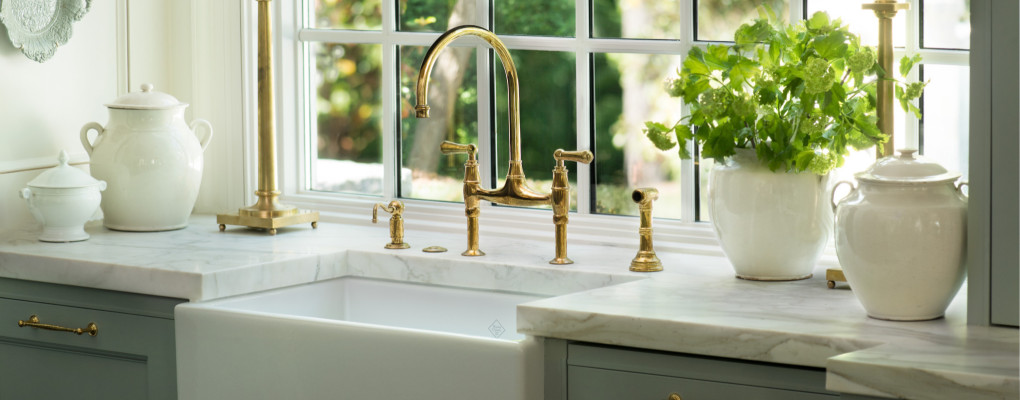 Georgian Era Bridge Kitchen Faucet