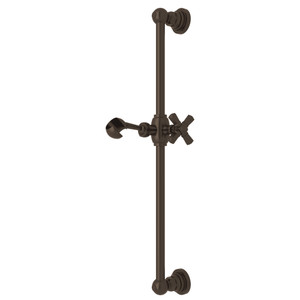 San Giovanni Slide Bar - Tuscan Brass with Cross Handle | Model Number: A8073XMTCB - Product Knockout