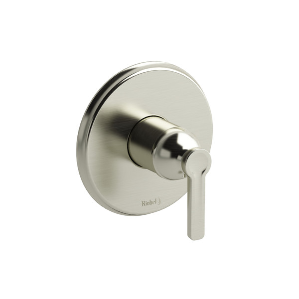 Momenti 1/2 Inch Pressure Balance Trim  - Brushed Nickel with J-Shaped Handles | Model Number: TMMRD51JBN - Product Knockout