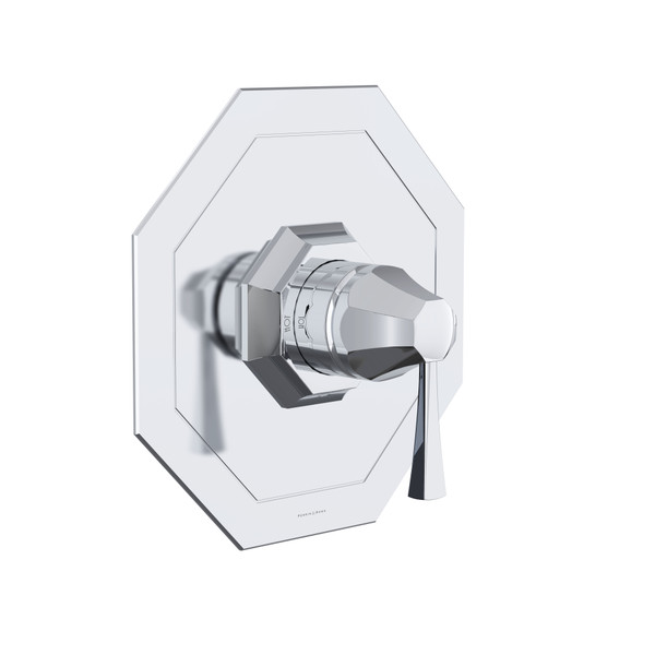 Deco 1/2" Pressure Balance Trim with Lever Handle - Polished Chrome | Model Number: U.TDC51W1LS-APC