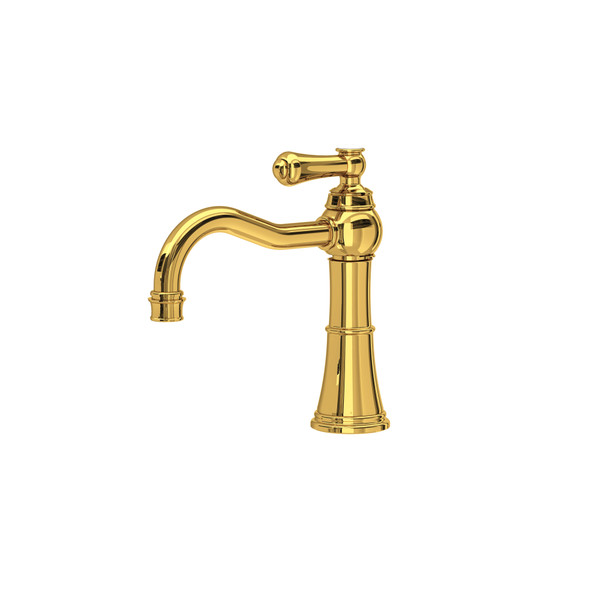 Georgian Era Single Handle Bathroom Faucet - Unlacquered Brass | Model Number: U.GA01D1ULB - Product Knockout