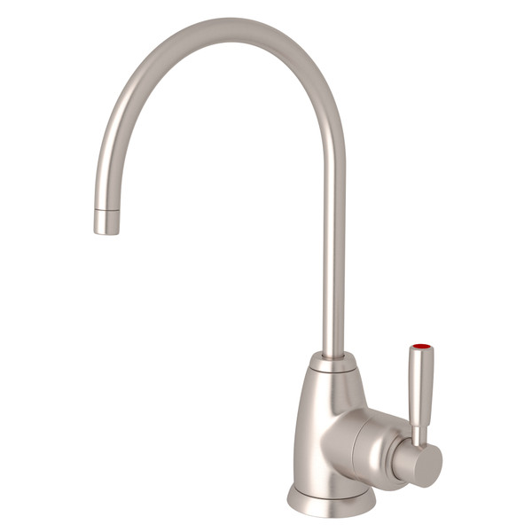 Holborn C-Spout Hot Water Faucet - Satin Nickel with Metal Lever Handle | Model Number: U.1347LS-STN-2 - Product Knockout