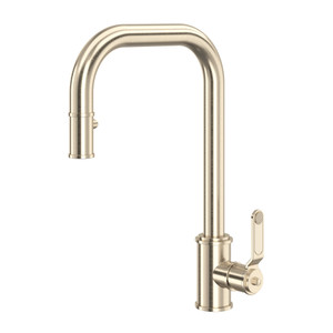 Armstrong Pull-Down Kitchen Faucet with U-Spout - Satin Nickel | Model Number: U.4546HT-STN-2 - Product Knockout