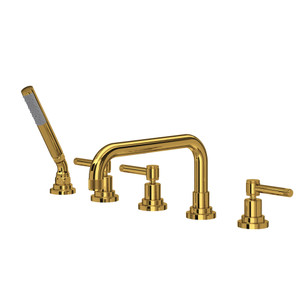 Campo 5-Hole Deck Mount Tub Filler - Unlacquered Brass | Model Number: A3314ILULB | DISCONTINUED - Effective February 1, 2025 or until inventory depletion
