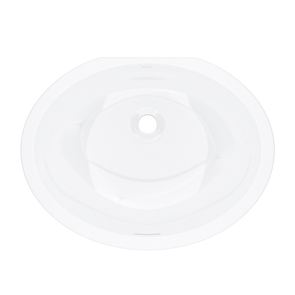 Eirene 22" x 17" Undermount Oval Bathroom Sink - White | Model Number: ERUB2217OVWH