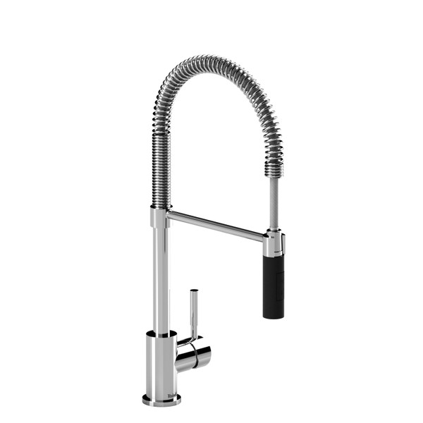 Bistro Pulldown Kitchen Faucet  - Chrome and Black | Model Number: BI201CBK - Product Knockout