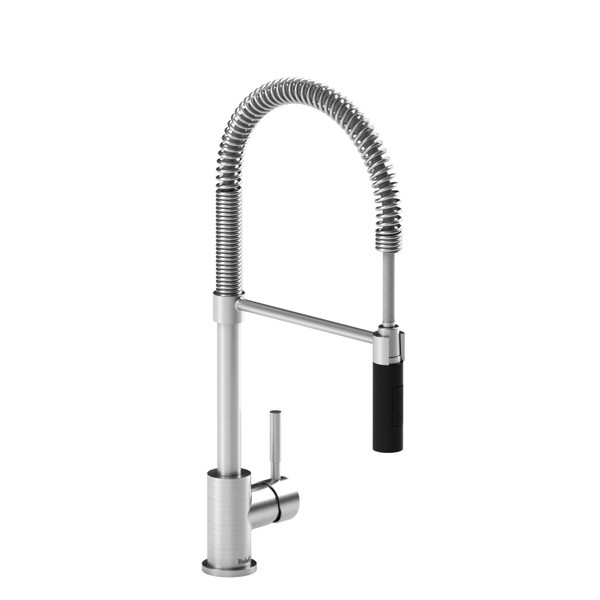 Bistro Pulldown Kitchen Faucet  - Stainless and Black | Model Number: BI201SSBK - Product Knockout