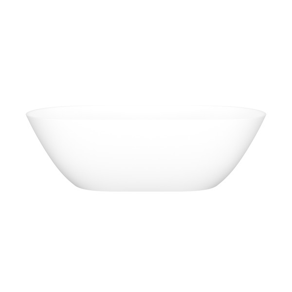 Lussari 70" x 30" Freestanding Soaking Bathtub - Standard Matte White | Model Number: LU3M-N-SM-NO - Product Knockout