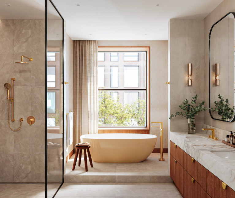 Riobel Nibi shower, faucet, and tub filler