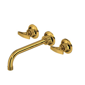 Graceline® Wall Mount Tub Filler Trim - Unlacquered Brass | Model Number: MB2037DMULBTO
