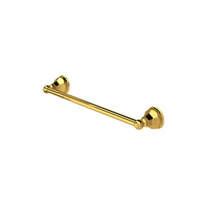 Palladian Wall Mount 18" Single Towel Bar - Unlacquered Brass | Model Number: A6886/18ULB | DISCONTINUED - Effective February 1, 2025 or until inventory depletion