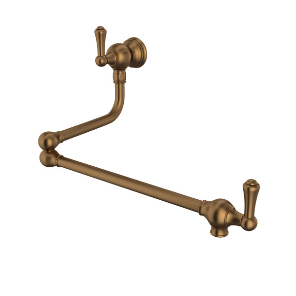 Wall Mount Swing Arm Pot Filler - English Bronze with Metal Lever Handle | Model Number: U.4799LS-EB-2 - Product Knockout