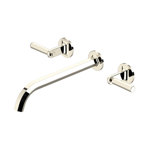 Modelle Wall Mount Tub Filler Trim With C-Spout - Polished Nickel | Model Number: TMD06W3LMPN